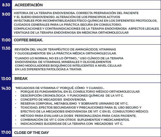 Jornada de capacitación en práctica endovenosa orthomolecular