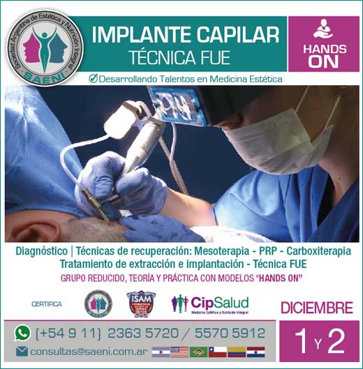 SAENI: CURSO DE IMPLANTE CAPILAR