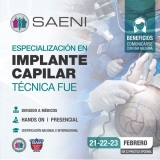 Especializacin en implante capilar tcnica FUE