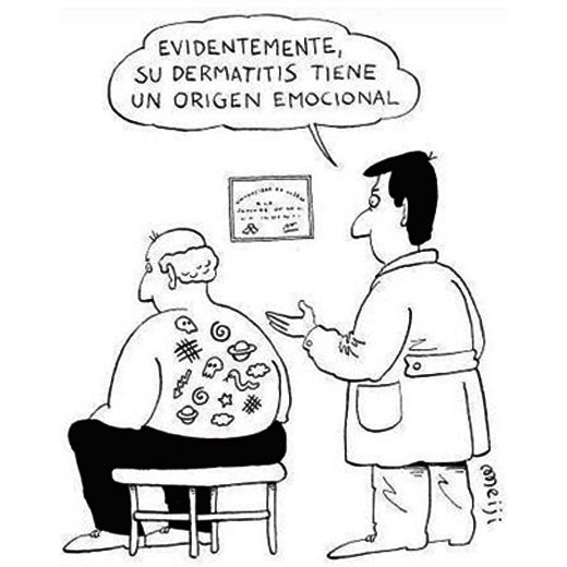 Humor: Dermatitis emocional