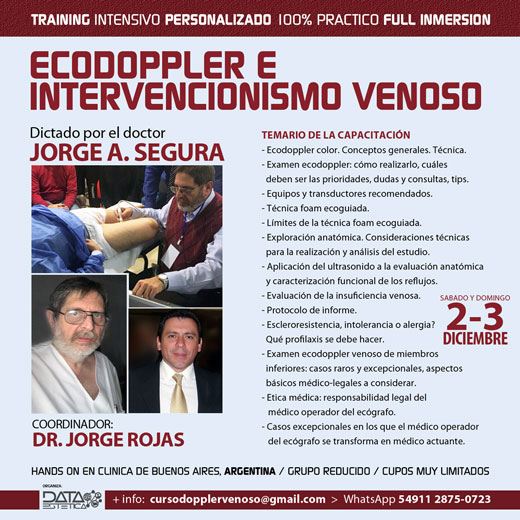 Curso Post CIED 2023: Ecodoppler e intervencionismo venoso